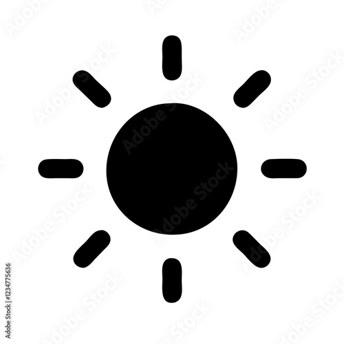 Brightness Vector Icon for Light and Illumination