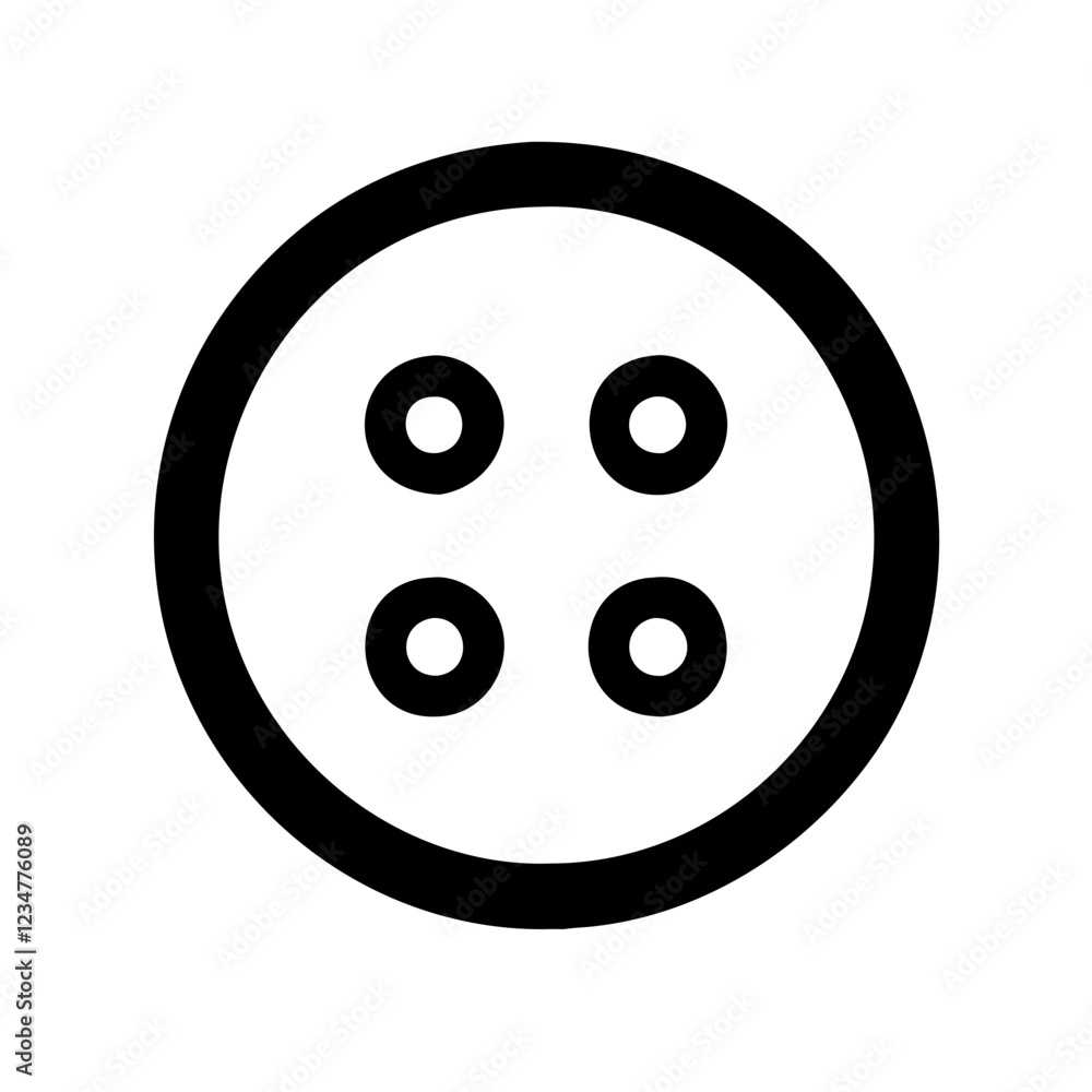 Clothes Button Vector Icon for Apparel and Fashion Clothes Button Vector Icon for Apparel and Fashion