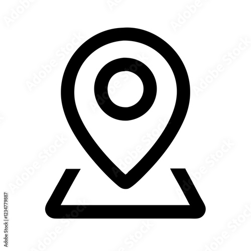 Free Download Location Pin Vector Icon for Navigation and Geolocation Representation - GFXLoad