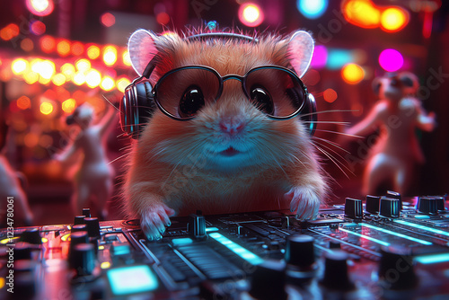 Un hamster dj photo