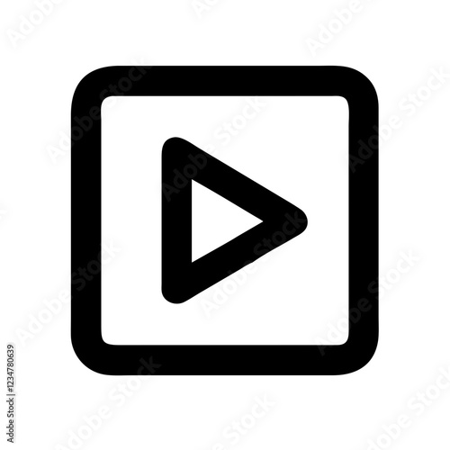Free Download Play Button Vector Icon for Media and Entertainment Representation - GFXLoad