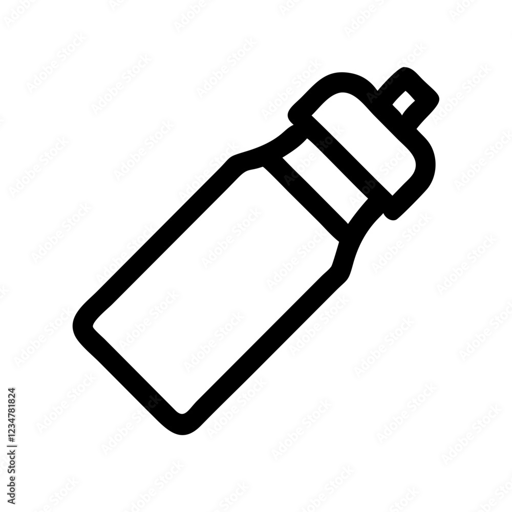 Sports Water Bottle Vector Icon for Hydration and Fitness Representation Sports Water Bottle Vector Icon for Hydration and Fitness Representation