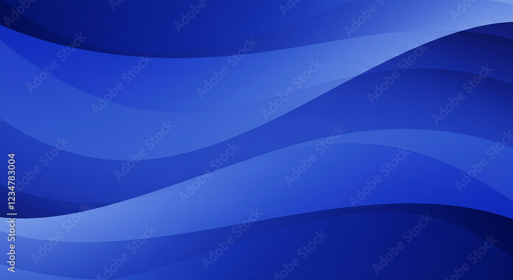 Naklejka premium Blue Wavy background