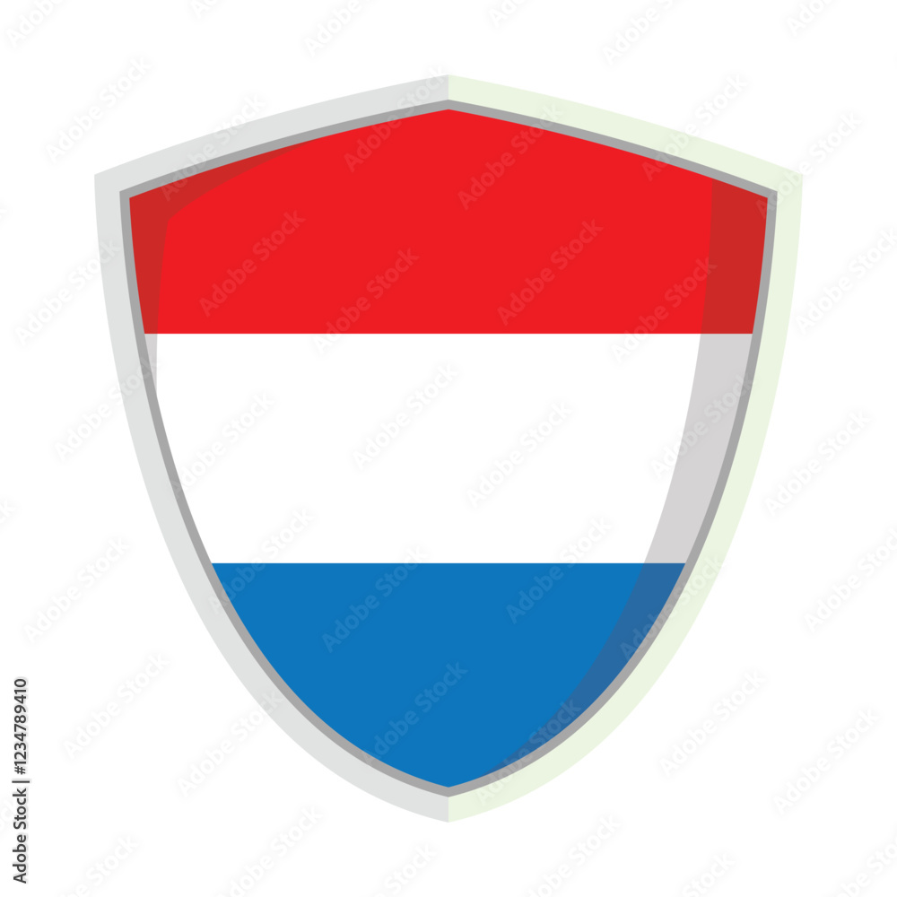 Netherland national flag shield Badge Netherland national flag shield Badge