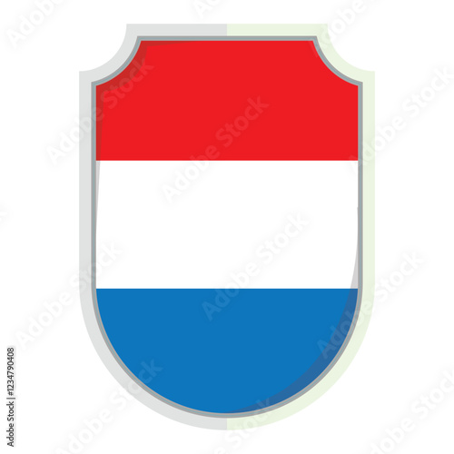 Netherland national flag shield Badge Free Download Netherland national flag shield Badge - GFXLoad
