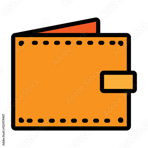 Card Holder Vector Filled Icon Design