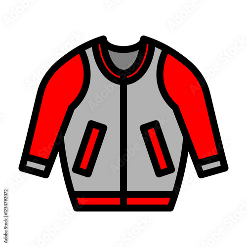 Jacket Vector Filled Icon Design