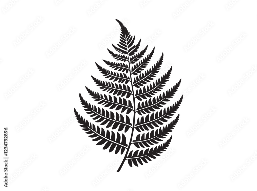 Fern Leaf Vector | Botanical Graphic | Nature Design Fern Leaf Vector | Botanical Graphic | Nature Design