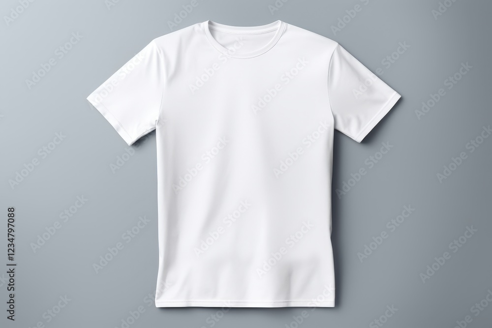 Clean White Shirt Studio Product Shot on Hollow Background for Fashion and Apparel Promotion and Marketing Use