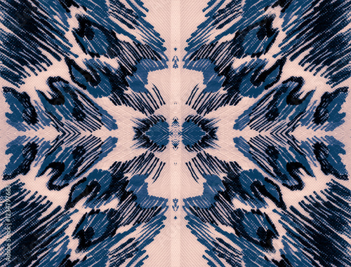 Seamless Animal. Aqua Watercolor Animal Print.