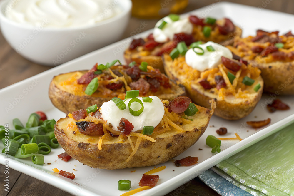 loaded potato skins image loaded potato skins image