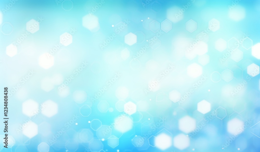 Light blue background with hexagons and white bokeh effect, soft gradient at the bottom edge, pale yellow accents Light blue background with hexagons and white bokeh effect, soft gradient at the bottom edge, pale yellow accents