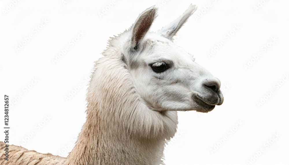 Obraz premium llama isolated on white