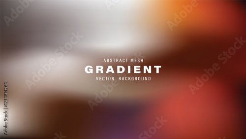 Abstract Mesh Gradient Vector Background Brown, Orange, Blurred
