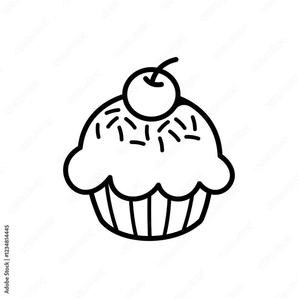 cupcake with cream and chocolate cupcake with cream and chocolate