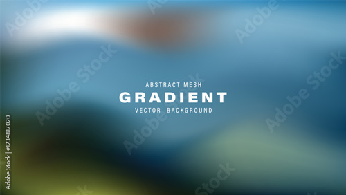 Abstract Mesh Gradient Vector Background Design Template Illustration
