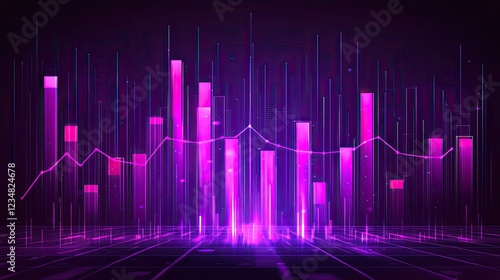 Vivid Illustration of Financial Planning Concepts in Digital Art