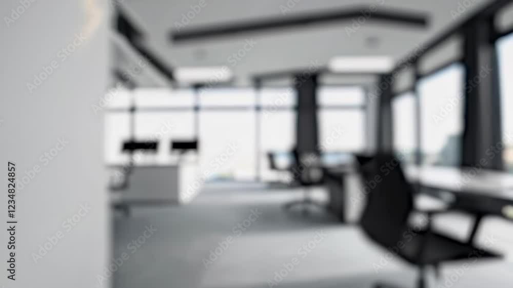 Modern White Open Office Interior Background Modern White Open Office Interior Background