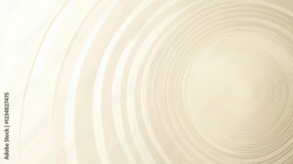 Swirling patterns create a calm and serene atmosphere in a light toned space during daytime. Generative AI