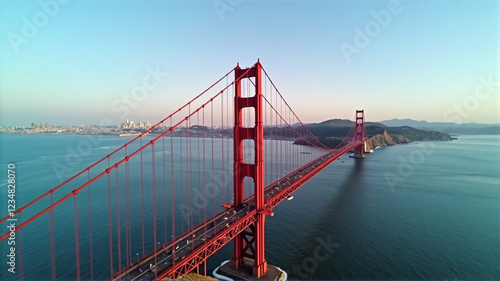 Wallpaper Mural golden gate bridge city Torontodigital.ca