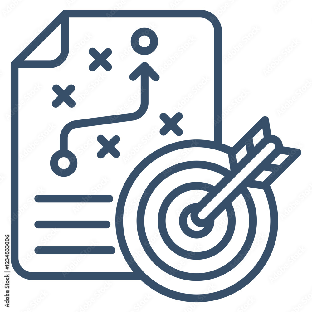Goal Setting Icon Element For Design Goal Setting Icon Element For Design