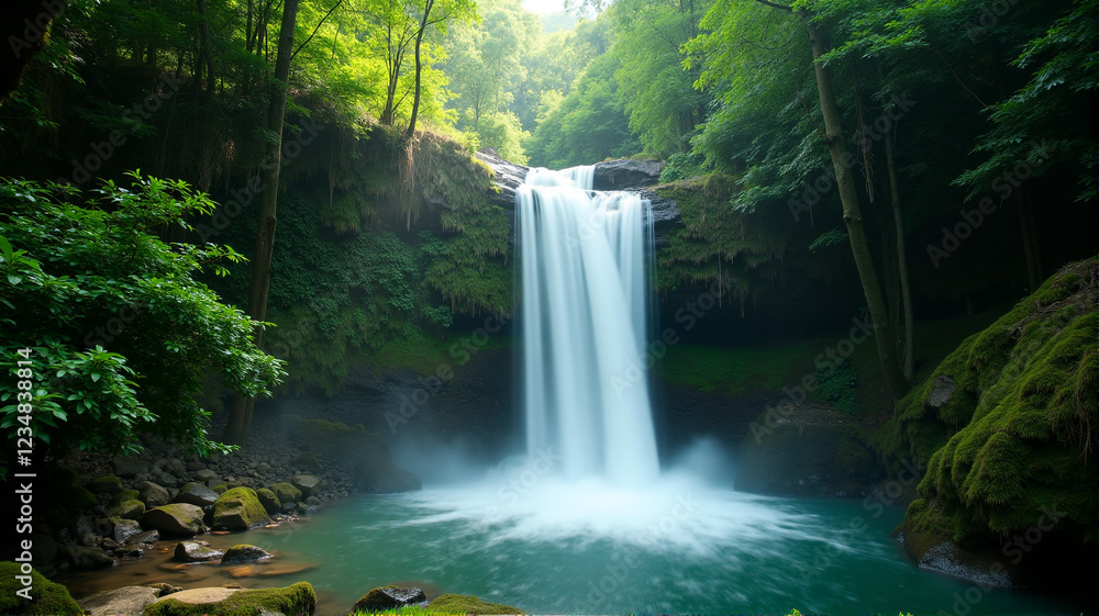 Obraz premium waterfall in the jungle