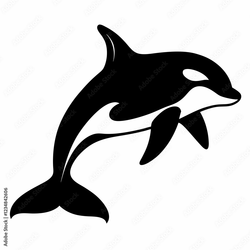 Obraz premium dolphin isolated on white background