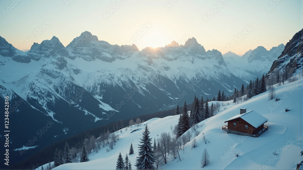 Fototapeta premium ski resort