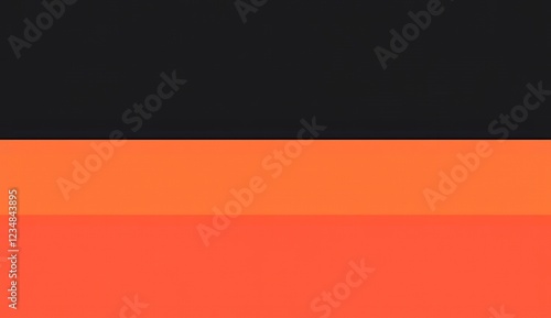 Abstract Tri Color Background Black Orange and Coral Hues for Design Projects