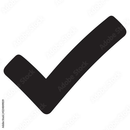 Check Mark Silhouette vector illustration