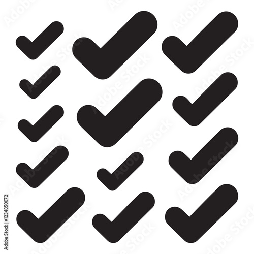 Check Mark Silhouette vector illustration