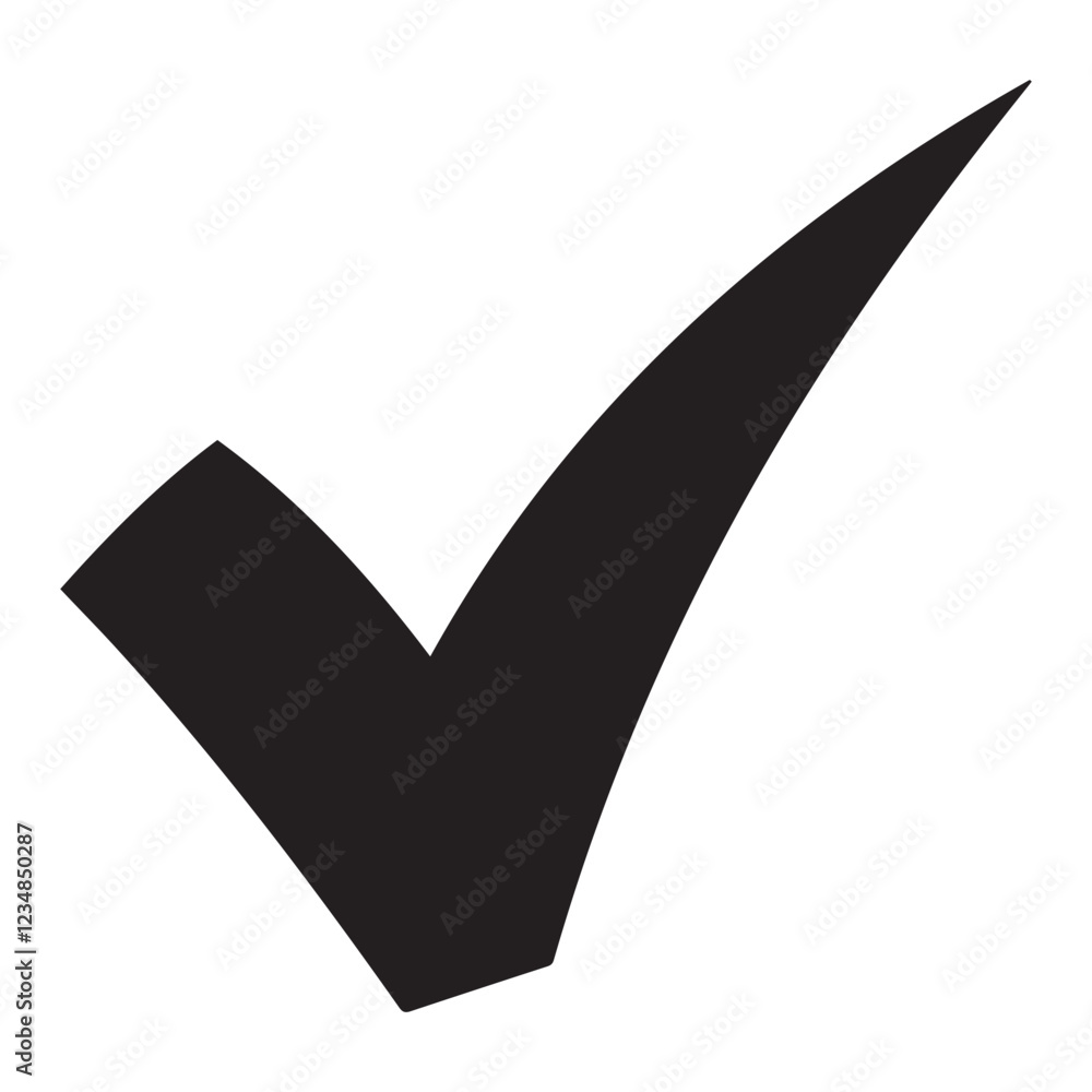 Check Mark Silhouette vector illustration Check Mark Silhouette vector illustration