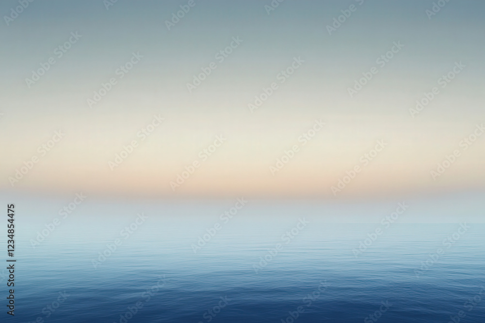 Calm Horizon: A serene expanse of blue water stretches towards a soft, pastel horizon under a vast sky. This minimalist landscape invites contemplation and a sense of peace. Calm Horizon: A serene expanse of blue water stretches towards a soft, pastel horizon under a vast sky. This minimalist landscape invites contemplation and a sense of peace.