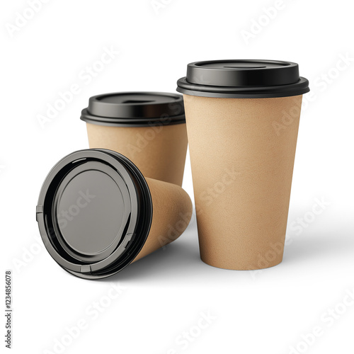 cup, coffee, paper, drink, isolated, disposable, plastic, beverage, white, container, hot, lid, cafe, mug, tea, caffeine, object, cardboard, food, coffee cup, brown, cappuccino, go, liquid, mocha