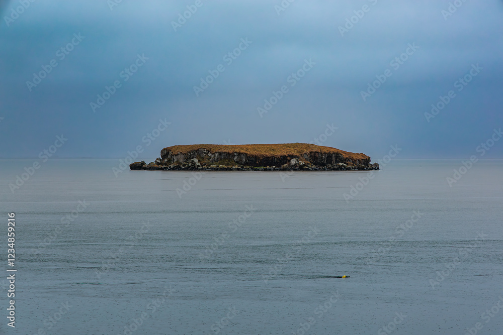 A small island off the coast of Hofn in eastern Iceland.