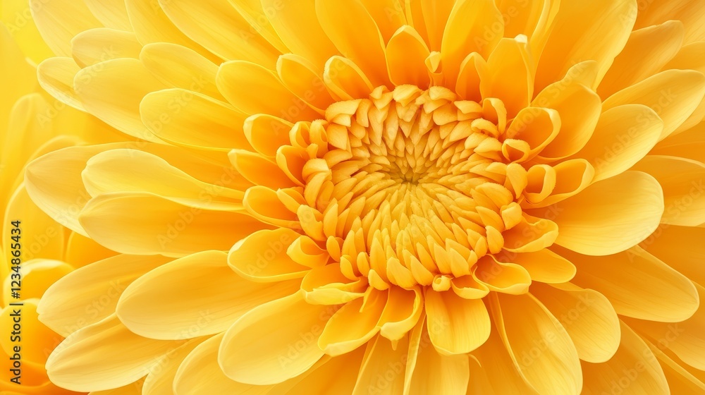 Radiant yellow flower closeup, a study in brightness and delicate floral beauty Radiant yellow flower closeup, a study in brightness and delicate floral beauty