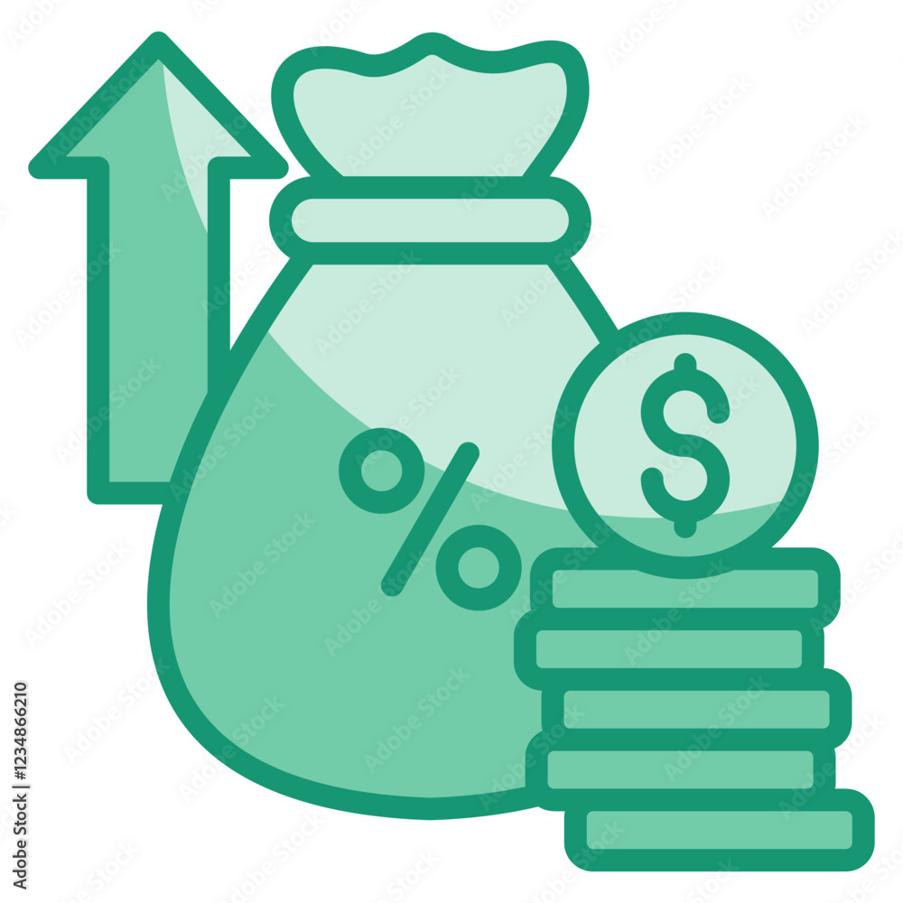 Interest Rate Icon Element For Design Interest Rate Icon Element For Design
