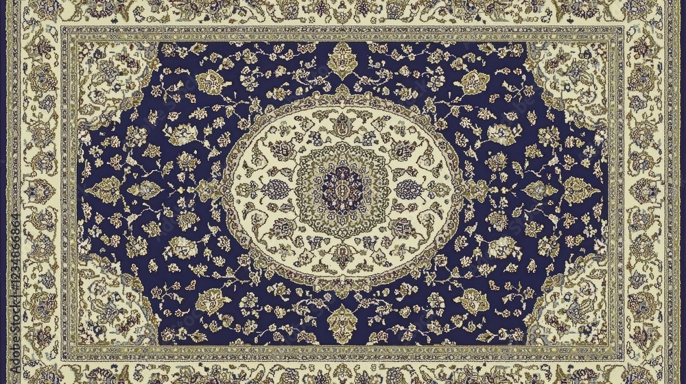 Elegant persian carpet design home interior textile art traditional top-down view cultural heritage Elegant persian carpet design home interior textile art traditional top-down view cultural heritage