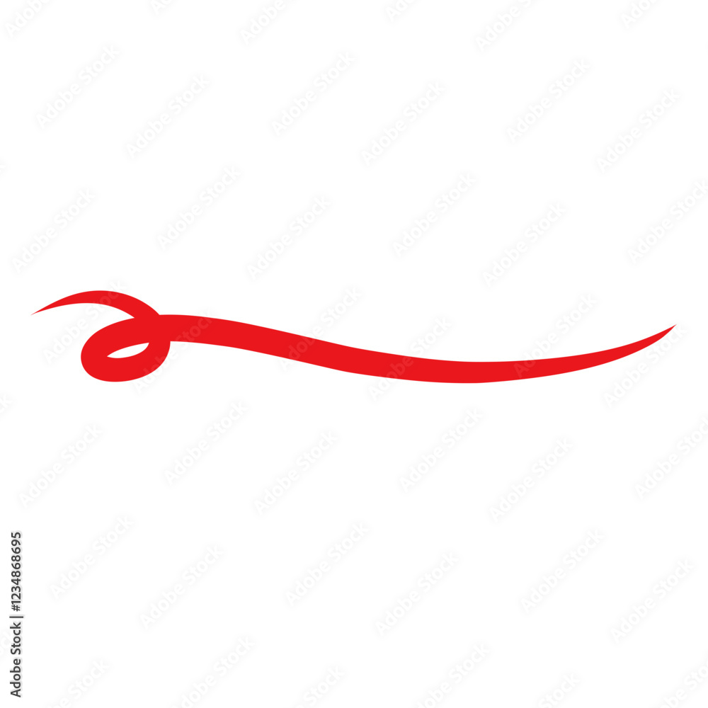 Red Swoosh swish vector underlines Red Swoosh swish vector underlines