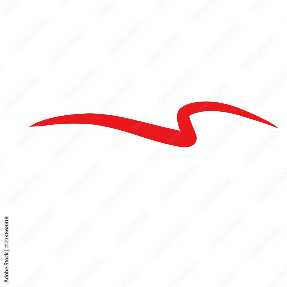 Red Swoosh swish vector underlines Red Swoosh swish vector underlines