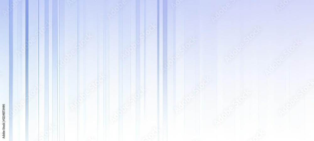 Fototapeta premium White vertical lines on a light blue and gray background, white curtain with vertical gradient, soft light purple and gray tones