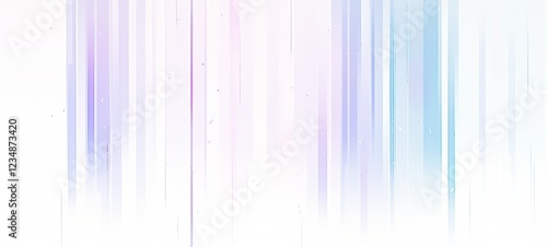 White vertical lines on a light blue and gray background, white curtain with vertical gradient, soft light purple and gray tones
