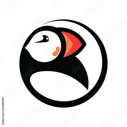 Puffin Bird Logo Animal Symbol Vector Graphic Art Business Company Template