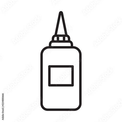 Glue Icon Isolated flat vector in outline