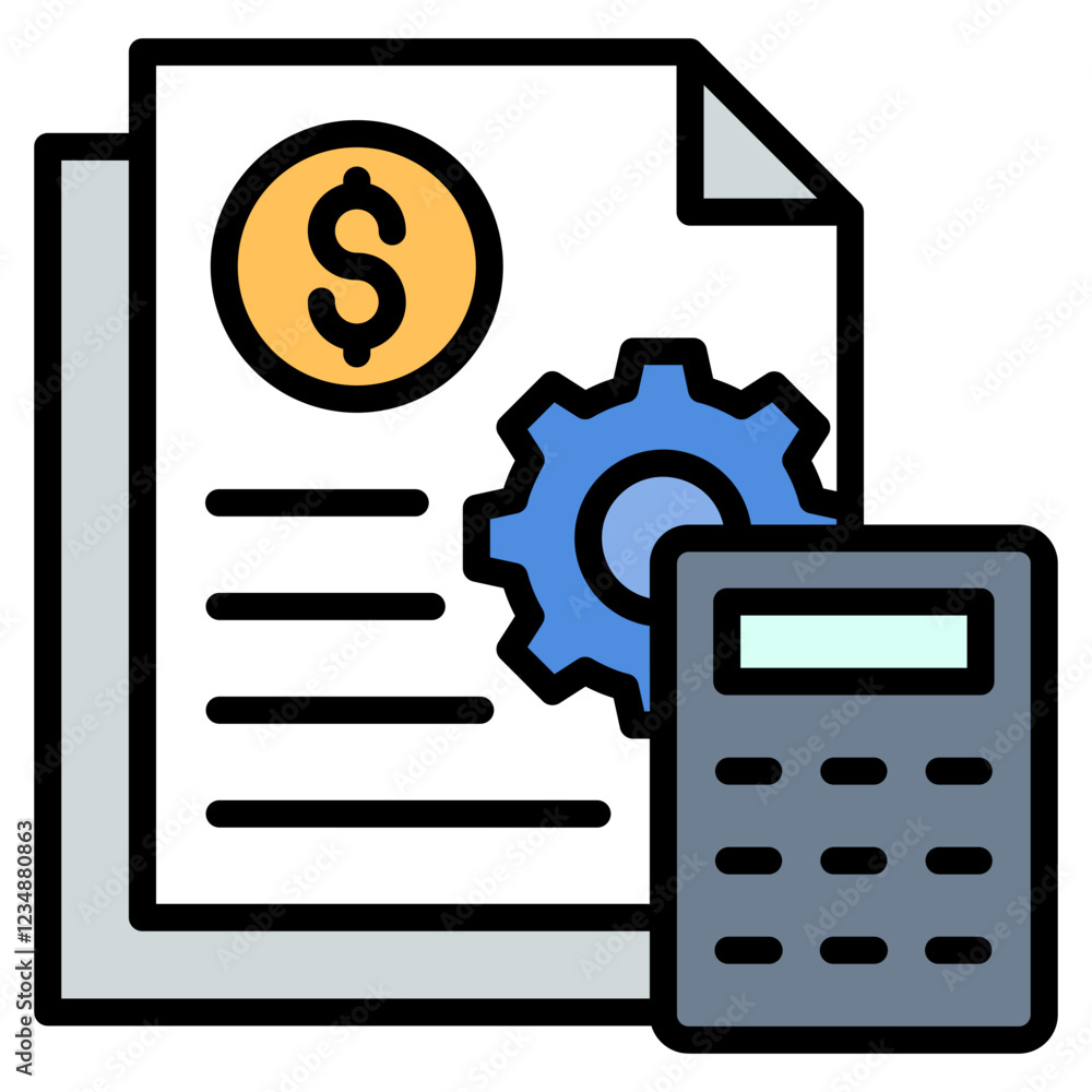 Cost Accounting Icon Element For Design Cost Accounting Icon Element For Design
