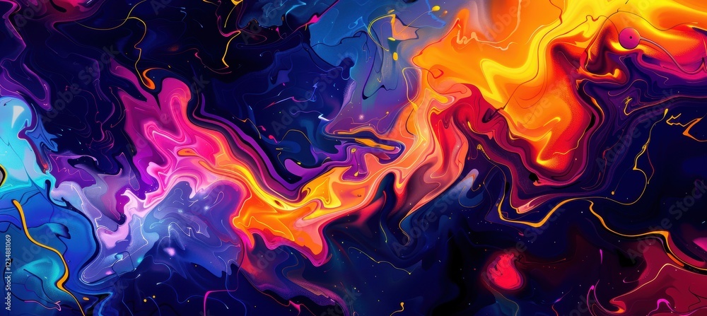 Abstract Emotion: Dynamic Digital Artwork with Bold Swirling Colors for Creative Design Abstract Emotion: Dynamic Digital Artwork with Bold Swirling Colors for Creative Design