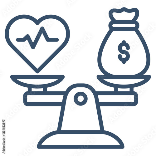 Solvency Ratios Icon Element For Design
