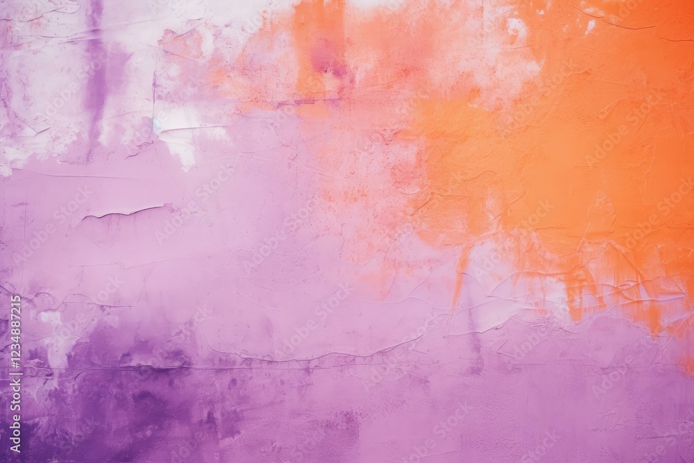 Obraz premium Orange and purple paint strokes creating a vibrant textured background, perfect for design projects