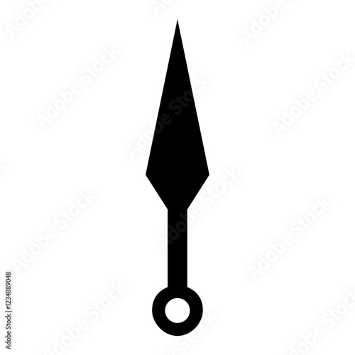 Ninja weapon kunai. Vector image