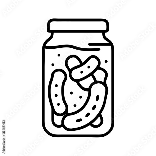 Pickles Jar Gastronomy Icon